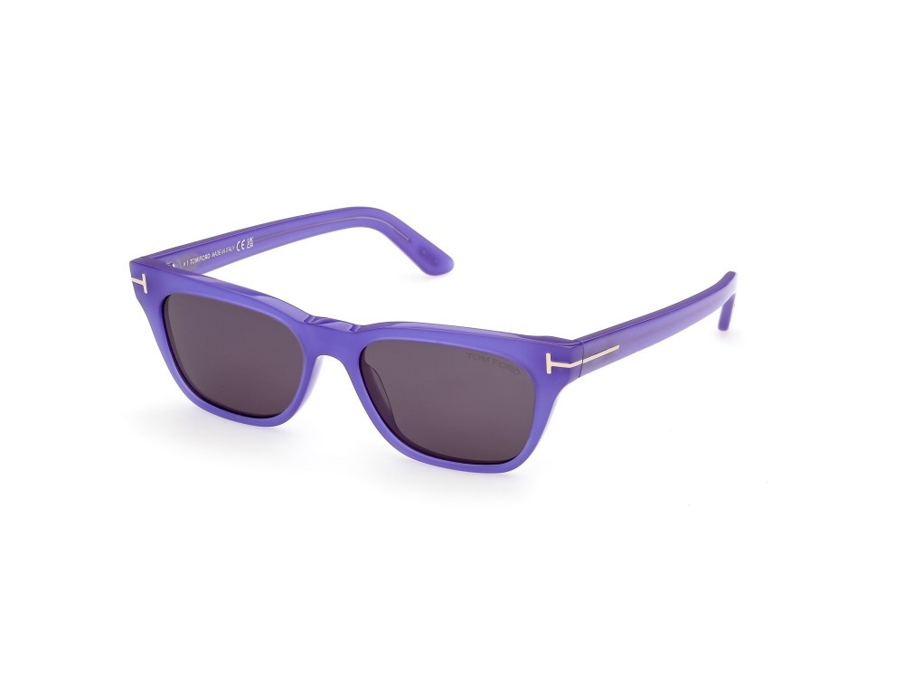Occhiali da sole Tom Ford Penn-02 FT1362 (81A colore viola lucido forma rettangolare lenti fumo