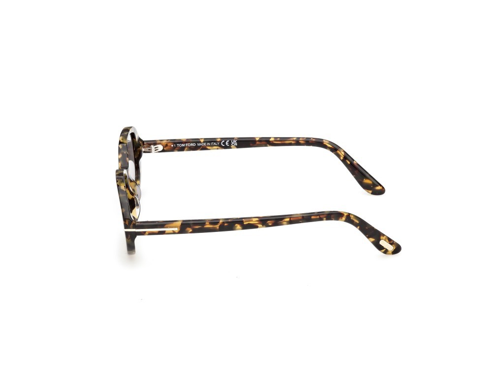 Sunglasses Tom Ford Iggy-02 FT1364 (55C) color avana colorata shape oval lenses fumo specchiato
