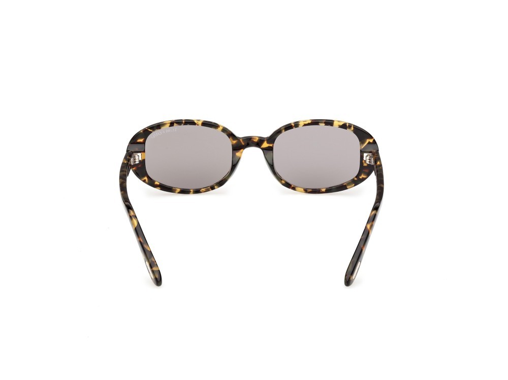 Sunglasses Tom Ford Iggy-02 FT1364 (55C) color avana colorata shape oval lenses fumo specchiato