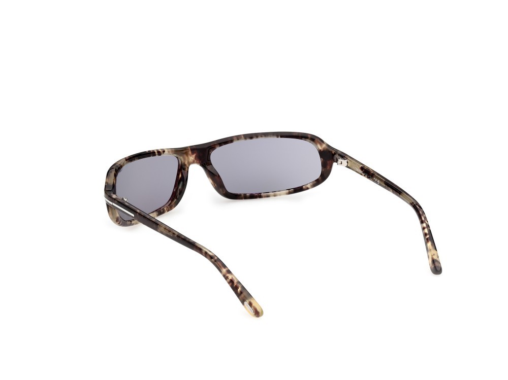 Occhiali da sole Tom Ford Addison-02 FT1400 (56A) colore avana colorata  forma rettangolare lenti fumo 