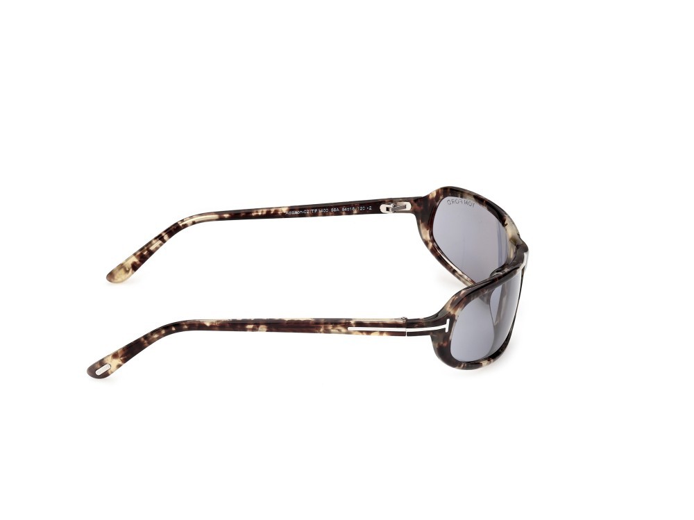 Occhiali da sole Tom Ford Addison-02 FT1400 (56A) colore avana colorata  forma rettangolare lenti fumo 