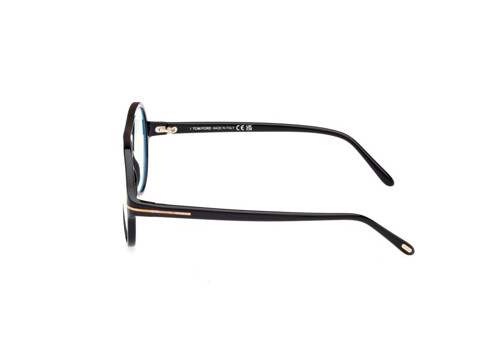 Brillen Tom Ford FT5012-B (001) farbe nero lucido form aviator 
