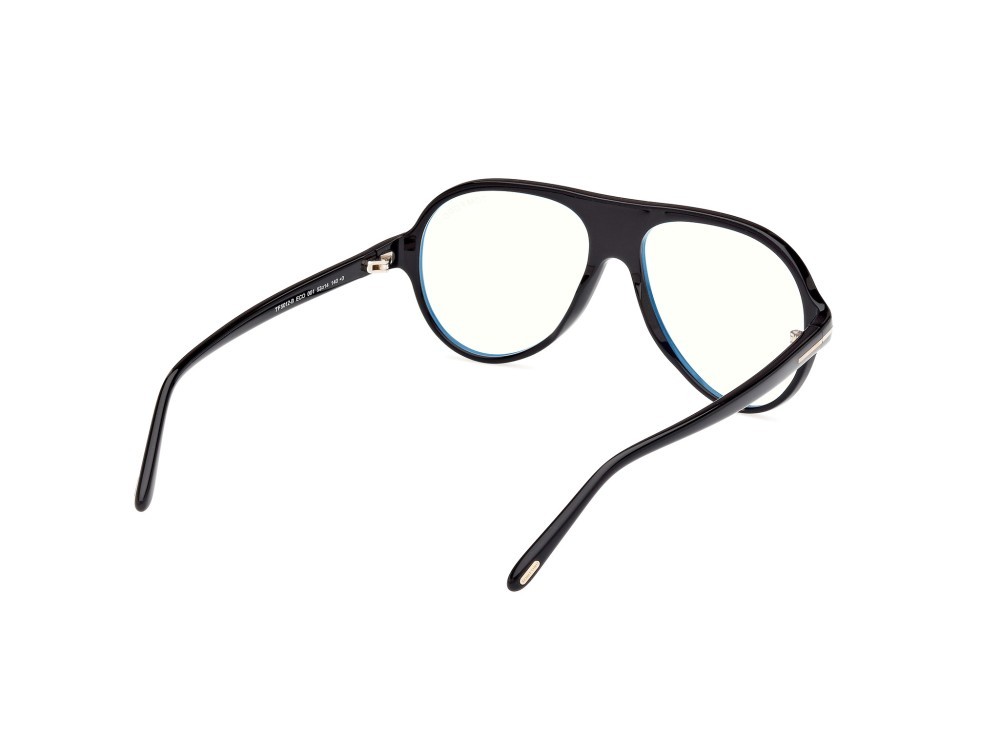 Brillen Tom Ford FT5012-B (001) farbe nero lucido form aviator 