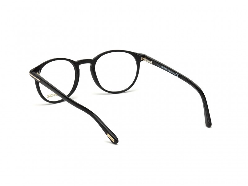 Occhiali da vista Tom Ford FT5294 (001) colore nero lucido forma rotondo 