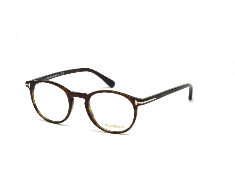 Occhiali da vista Tom Ford FT5294 (052) colore avana scura forma rotondo 