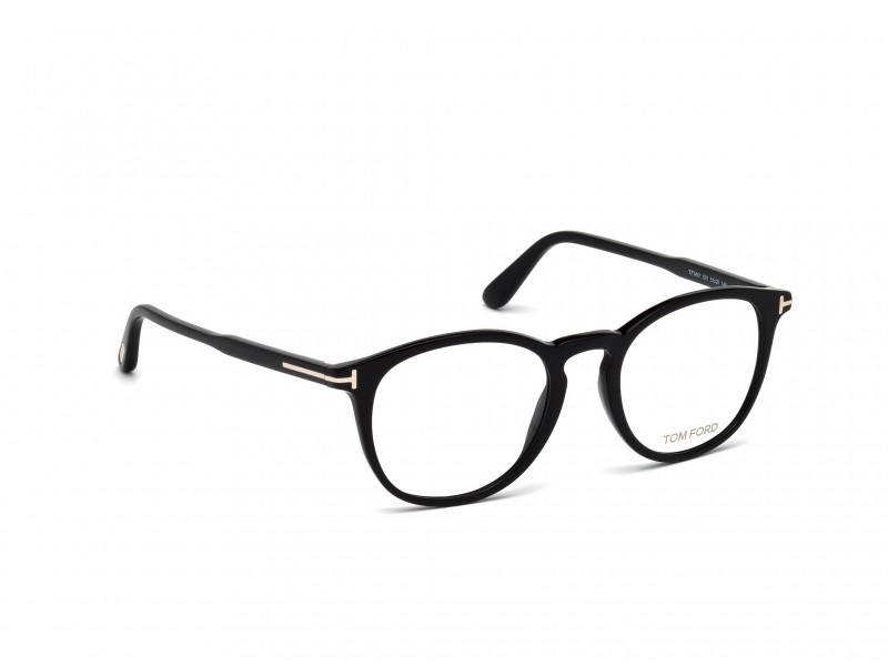 Occhiali da vista Tom Ford FT5401 (001) colore nero lucido forma rotondo 