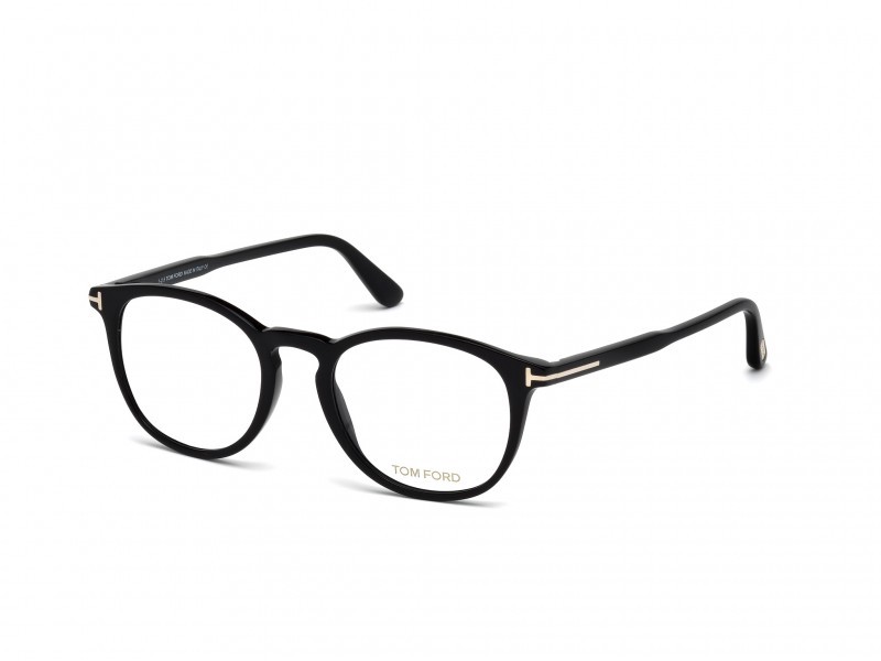 Occhiali da vista Tom Ford FT5401 (001) colore nero lucido forma rotondo 