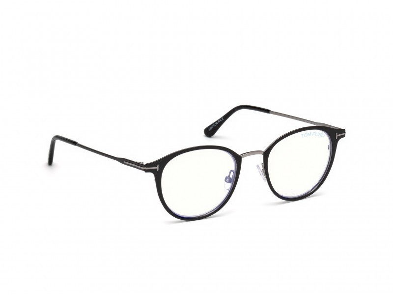 Eyeglasses Tom Ford FT5528-B (001) color nero lucido shape oval 