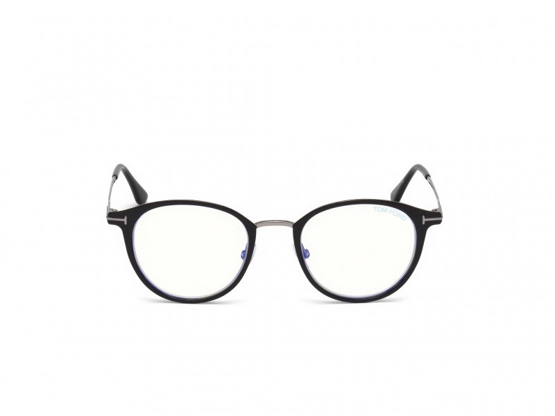 Eyeglasses Tom Ford FT5528-B (001) color nero lucido shape oval 