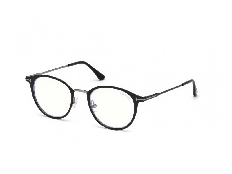 Eyeglasses Tom Ford FT5528-B (001) color nero lucido shape oval 