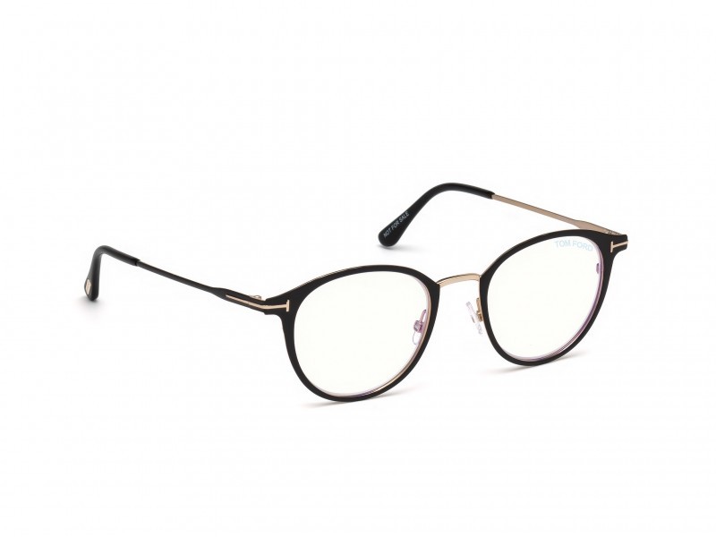 Eyeglasses Tom Ford  FT5528-B (002) color nero opaco shape oval 