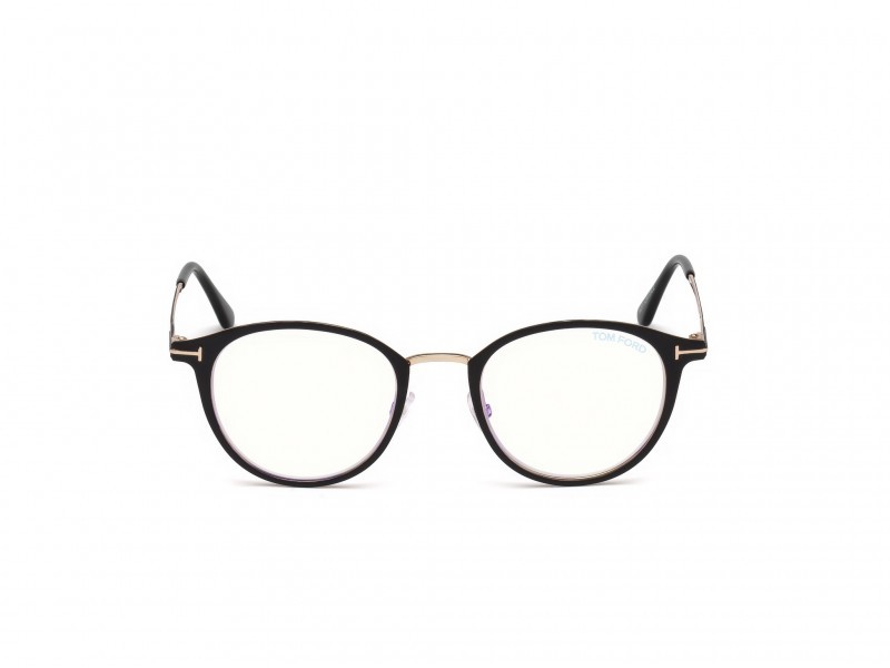 Eyeglasses Tom Ford  FT5528-B (002) color nero opaco shape oval 