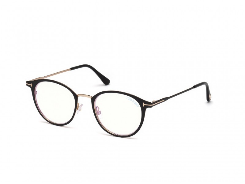 Eyeglasses Tom Ford  FT5528-B (002) color nero opaco shape oval 