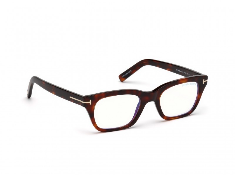 Occhiali da vista Tom Ford FT5536-B (054) colore avana rossa forma geometrico 