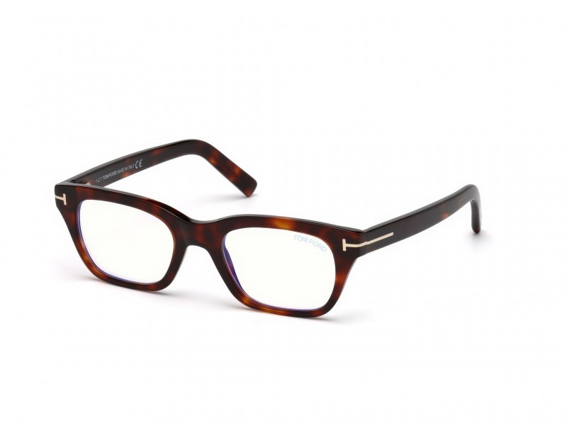 Occhiali da vista Tom Ford FT5536-B (054) colore avana rossa forma geometrico 