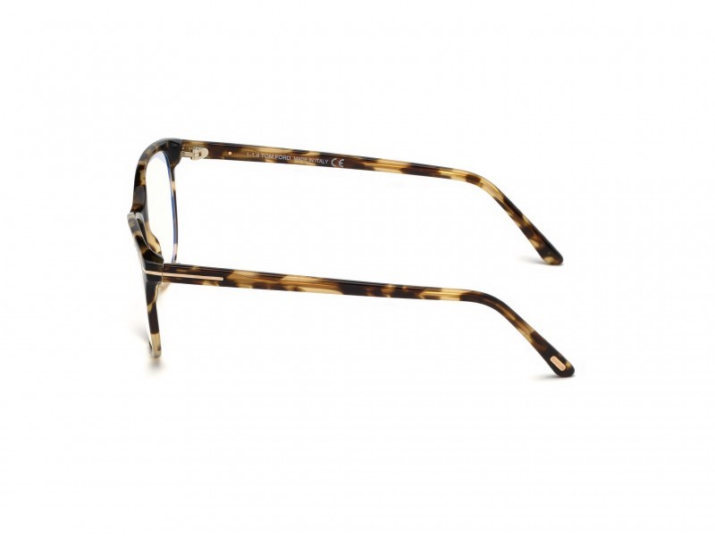 Eyeglasses Tom Ford FT5544-B (055) color avana colorata shape cat eye 