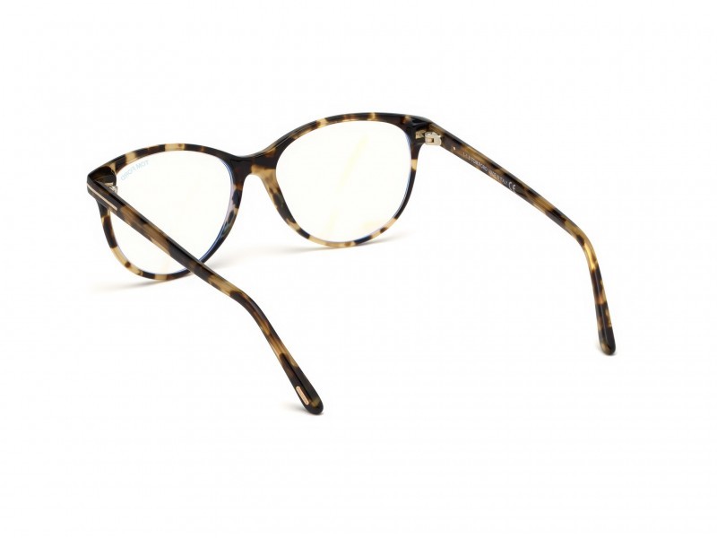 Eyeglasses Tom Ford FT5544-B (055) color avana colorata shape cat eye 