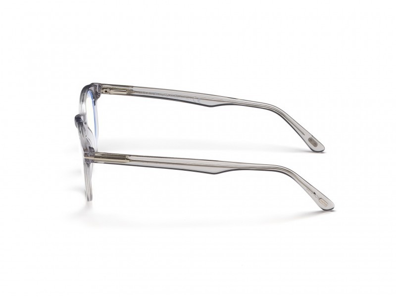 Eyeglasses Tom Ford FT5557-B (020) color grigio/altro shape round 