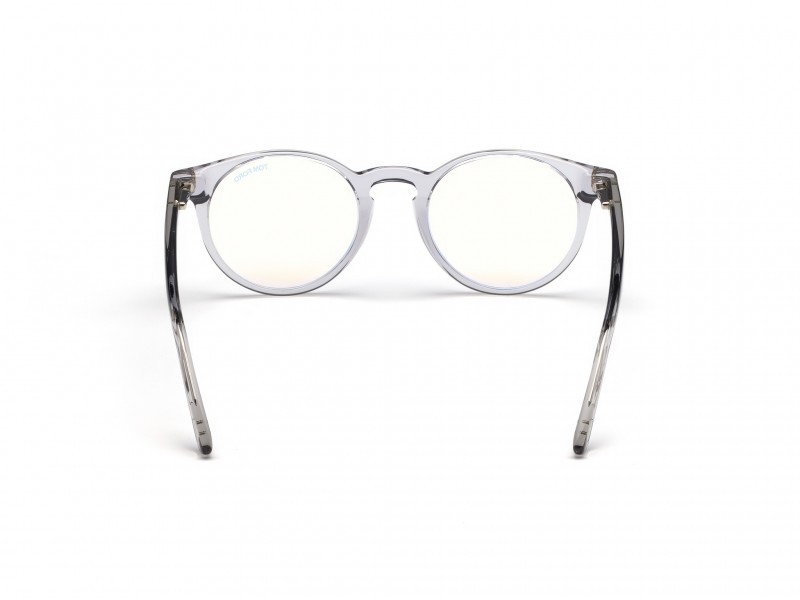 Eyeglasses Tom Ford FT5557-B (020) color grigio/altro shape round 