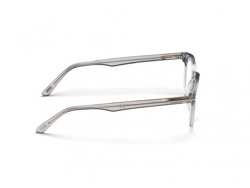 Eyeglasses Tom Ford FT5557-B (020) color grigio/altro shape round 