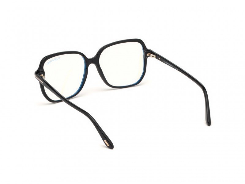 Eyeglasses Tom Ford FT5578-B (001) color nero lucido shape geometric 