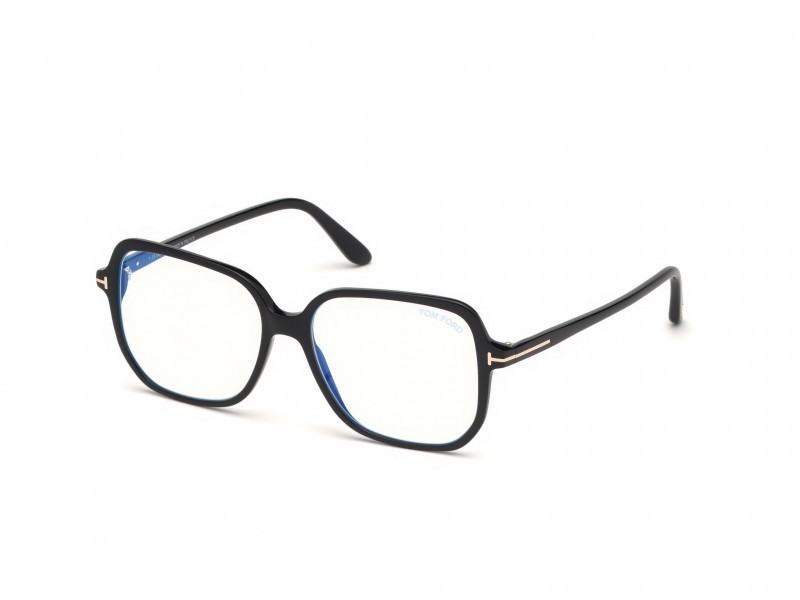 Eyeglasses Tom Ford FT5578-B (001) color nero lucido shape geometric 