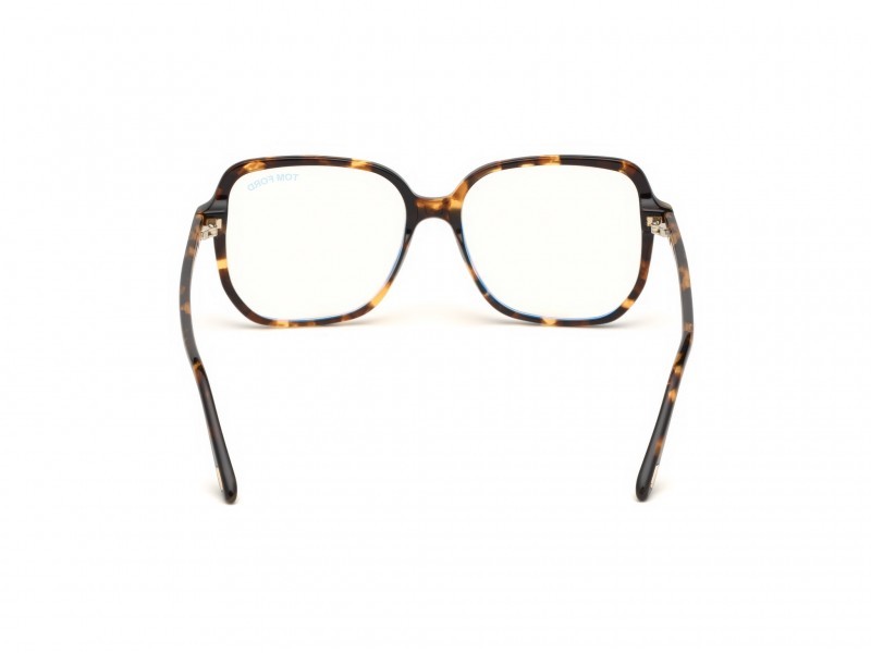 Eyeglasses Tom Ford FT5578-B (052) color avana scura shape geometric 
