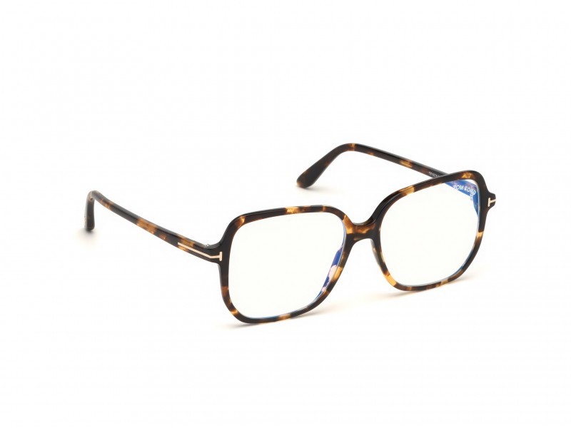 Eyeglasses Tom Ford FT5578-B (052) color avana scura shape geometric 