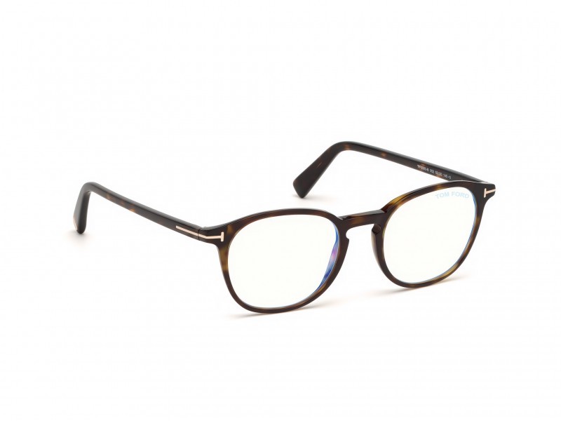Occhiali da vista Tom Ford FT5583-B (052) colore avana scura forma geometrico 