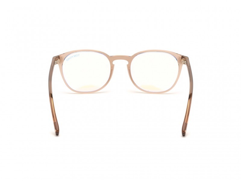 Brillen Tom Ford FT5583-B (057) farbe beige lucido form geometrisch 