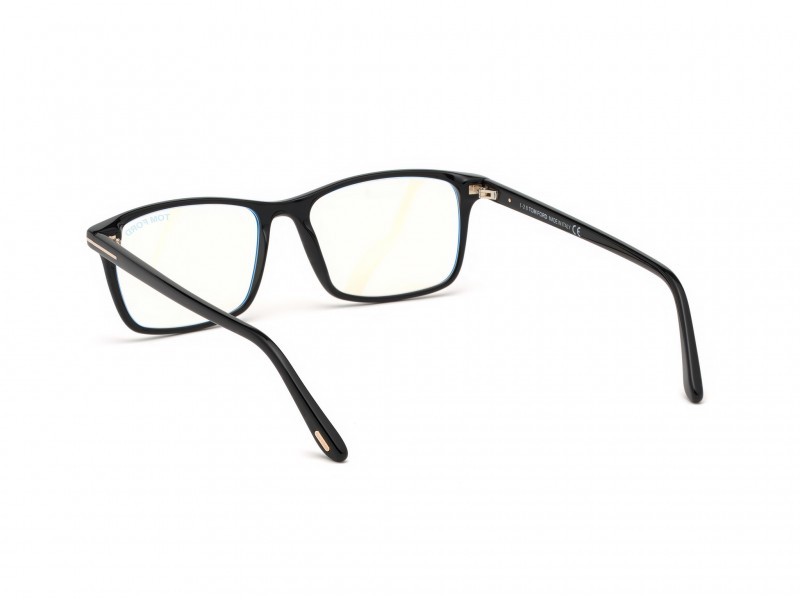 Occhiali da vista Tom Ford FT5584-B (001) colore nero lucido forma geometrico 
