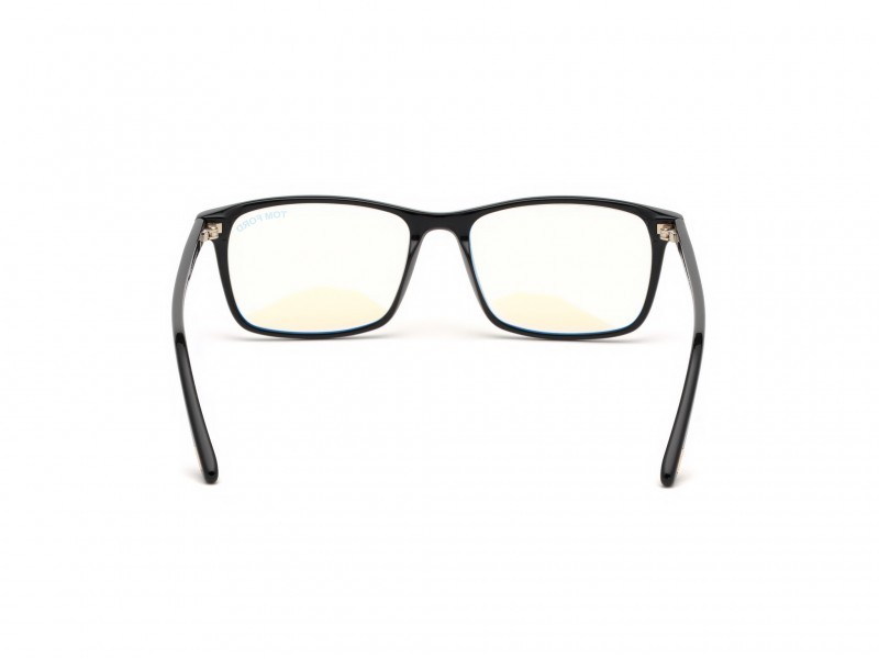 Occhiali da vista Tom Ford FT5584-B (001) colore nero lucido forma geometrico 