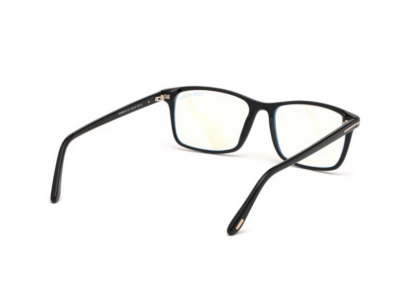 Occhiali da vista Tom Ford FT5584-B (001) colore nero lucido forma geometrico 