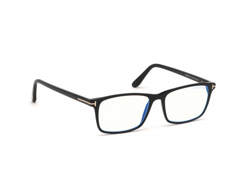 Occhiali da vista Tom Ford FT5584-B (001) colore nero lucido forma geometrico 