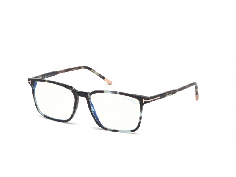 Brillen Tom Ford FT5607-B (055) farbe avana colorata form rechteckig 