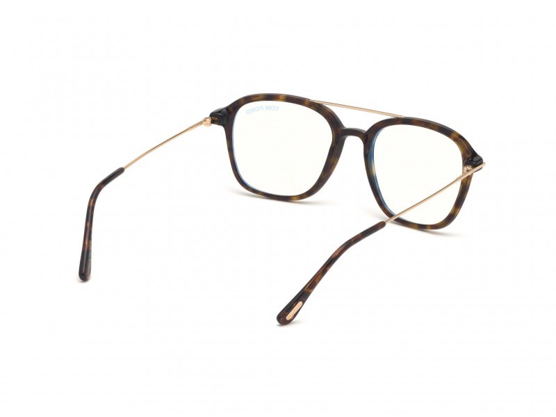 Occhiali da vista Tom Ford  FT5610-B (052) colore avana scura forma navigator 