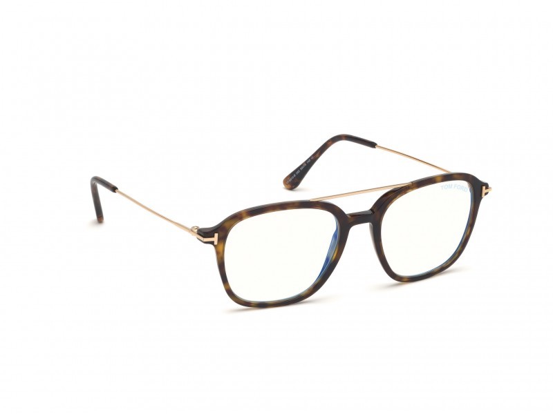 Occhiali da vista Tom Ford  FT5610-B (052) colore avana scura forma navigator 