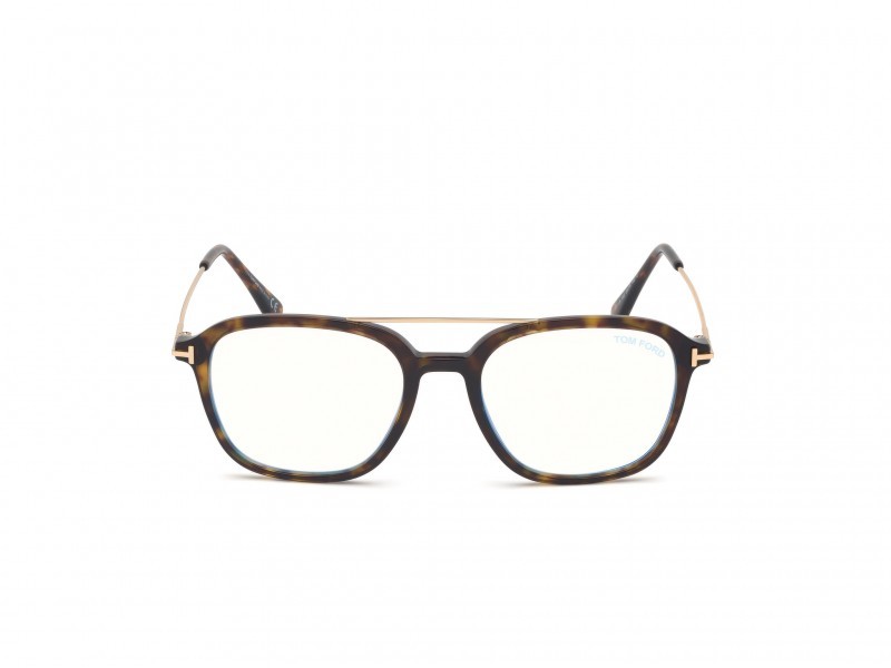 Occhiali da vista Tom Ford  FT5610-B (052) colore avana scura forma navigator 