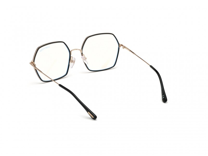 Occhiali da vista Tom Ford  FT5615-B (001) colore nero lucido forma geometrico 