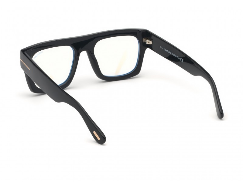 Occhiali da vista Tom Ford FT5634-B (001) colore nero lucido forma geometrico 