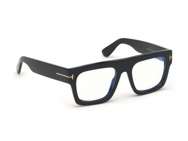 Occhiali da vista Tom Ford FT5634-B (001) colore nero lucido forma geometrico 