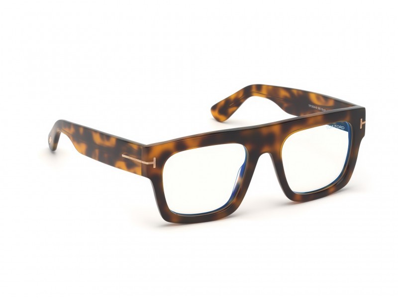 Eyeglasses Tom Ford FT5634-B (056) color avana/altro shape geometric 