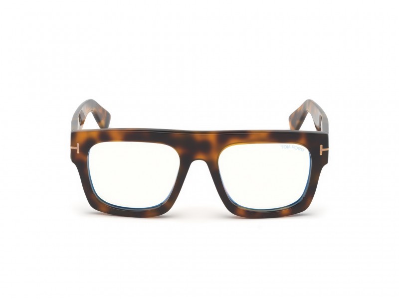Eyeglasses Tom Ford FT5634-B (056) color avana/altro shape geometric 