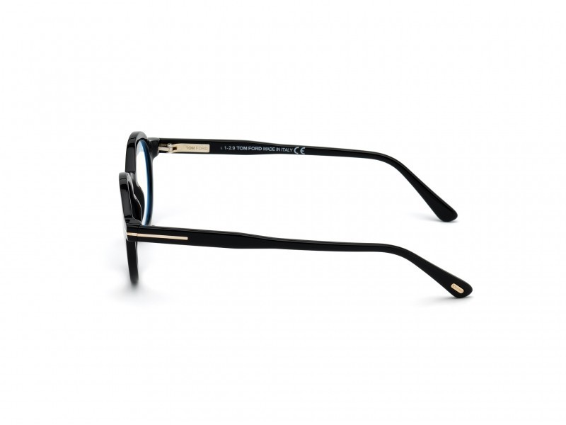 Occhiali da vista Tom Ford FT5664-B (001) colore nero lucido  forma rotondo 