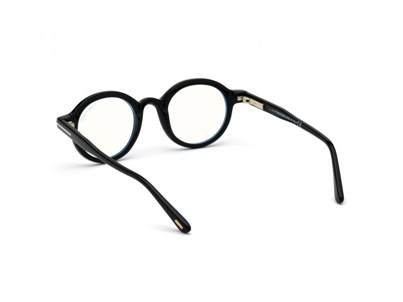 Occhiali da vista Tom Ford FT5664-B (001) colore nero lucido  forma rotondo 