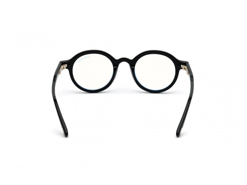 Occhiali da vista Tom Ford FT5664-B (001) colore nero lucido  forma rotondo 