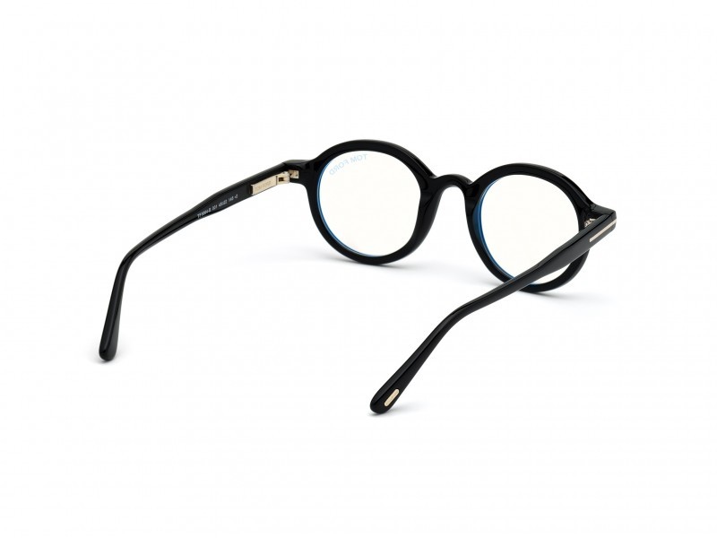 Occhiali da vista Tom Ford FT5664-B (001) colore nero lucido  forma rotondo 