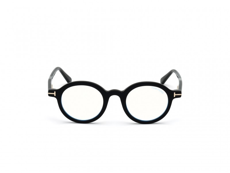 Occhiali da vista Tom Ford FT5664-B (001) colore nero lucido  forma rotondo 