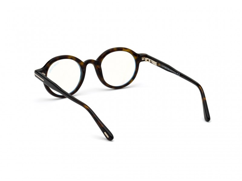 Occhiali da vista Tom Ford FT5664-B (052) colore avana scura forma rotondo 