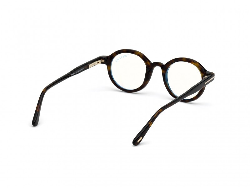 Occhiali da vista Tom Ford FT5664-B (052) colore avana scura forma rotondo 